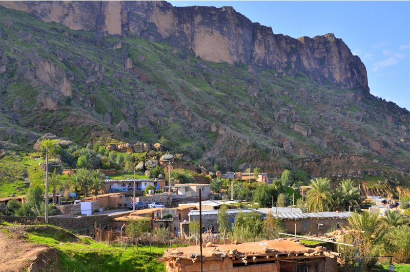 روستای پامنار دزفول ، میان دامنه کوهها زاگرس