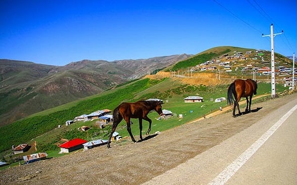 گردنه الماس ، از زیباترین محورها ارتباطی استان گیلان به اردبیل