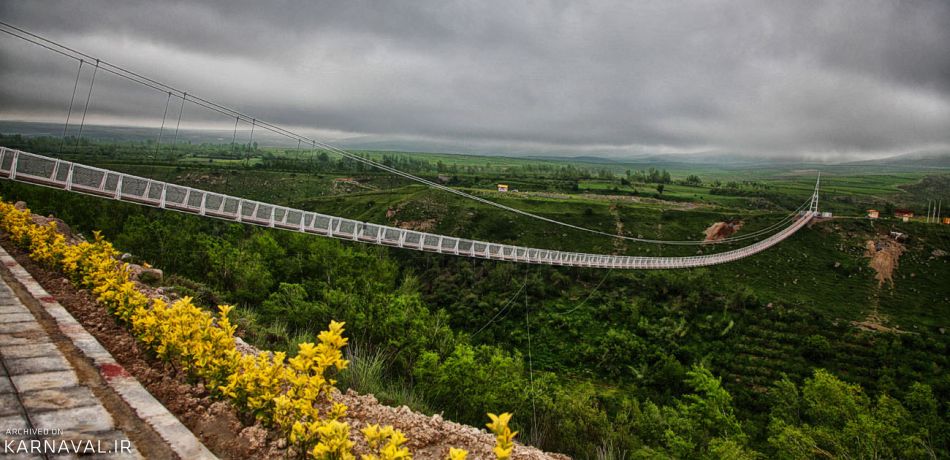معرفی طولانی ترین پل معلق خاورمیانه در مشگین شهر