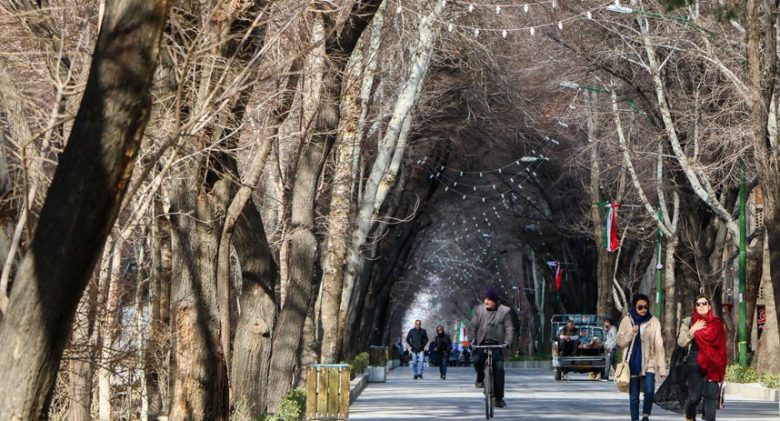 خیابان چهار باغ عباسی یکی از مشهورترین چهار باغ‌های ایران