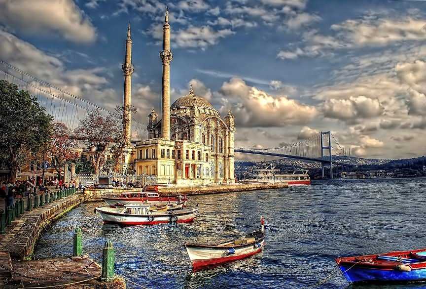 مسجد اورتاکوی استانبول ، نگینی زیبا در کنار تنگه بسفر