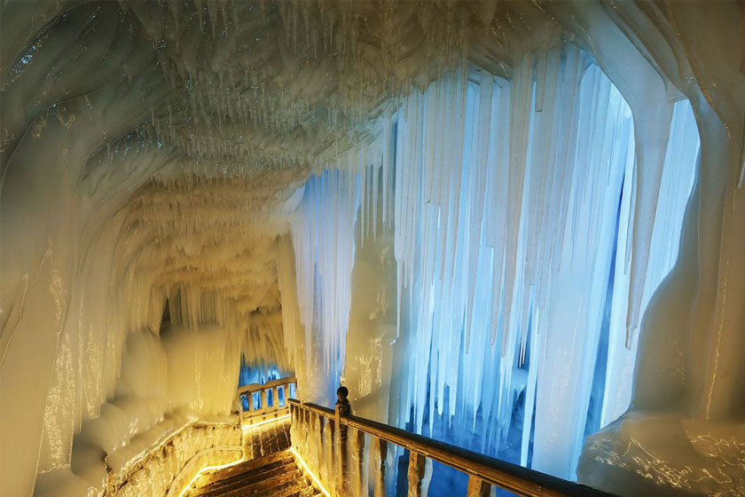 غار نینگوو ، بزرگ ترین غار یخی چین 