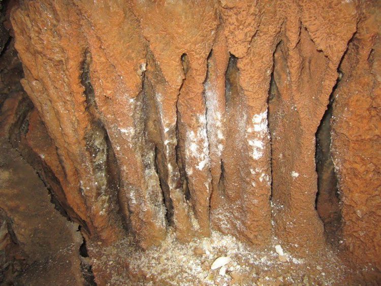 غار نباتی یزد با قندیل های نبات و بارگاه‌ های طبیعی