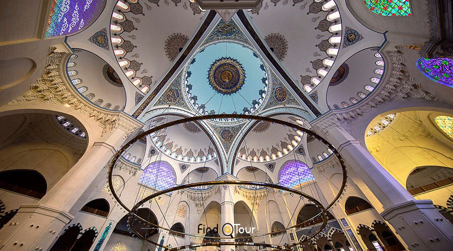 مسجد چاملیجا استانبول بزرگترین مسجد ترکیه در بام استانبول