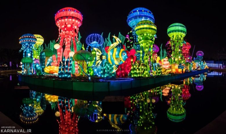 پارک گاردن گلو دبی بزرگ ترین باغ نور دنیا